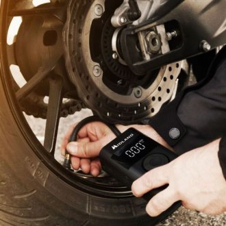 COMPRESOR DE AIRE CON POWERBANK - LINTERNA - MIDLA