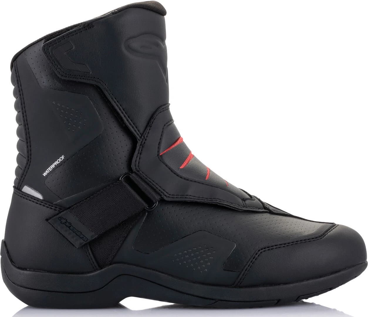 Botas Alpinestars Ridge V2 Waterproof Negro Rojo (