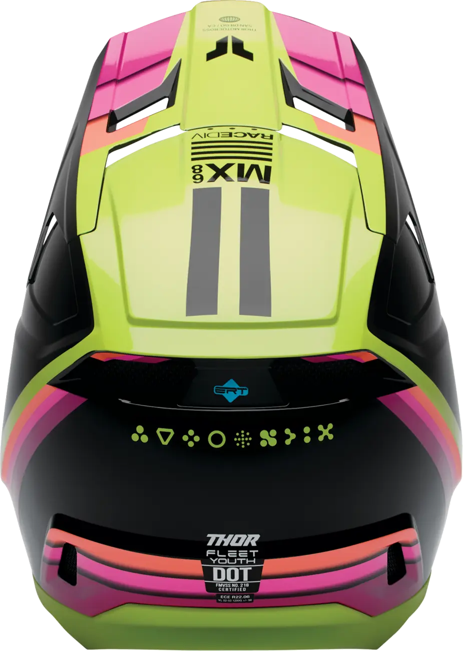 Casco THOR Fleet Infantil Defy Negro Amarillo