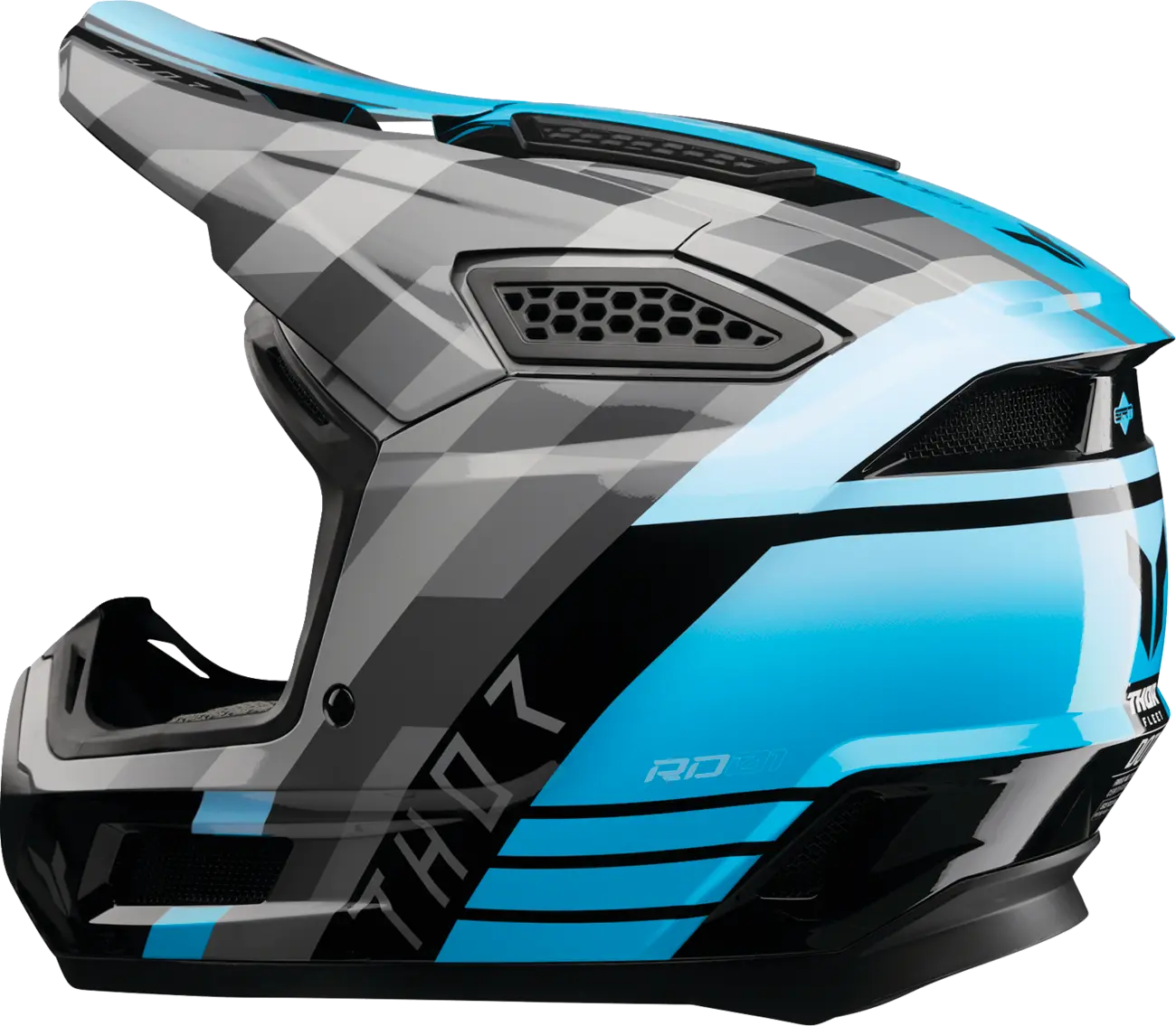 Casco THOR Fleet Camber Negro Turquesa