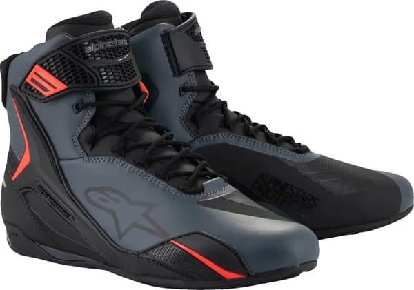 Botas Alpinestars FASTER-4 Negro Gris Rojo Botas Alpinestars FASTER-4 Negro Gris Rojo