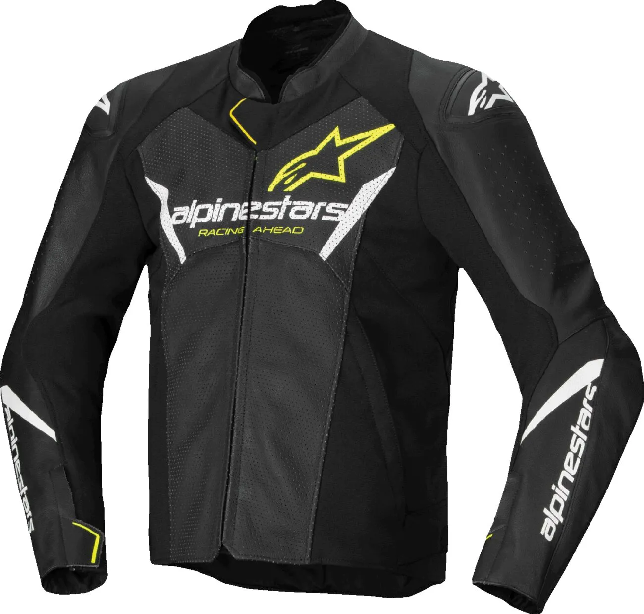 Chaqueta Alpinestars Faster V3 AirFlow Negro Blanco Amarillo image_1
