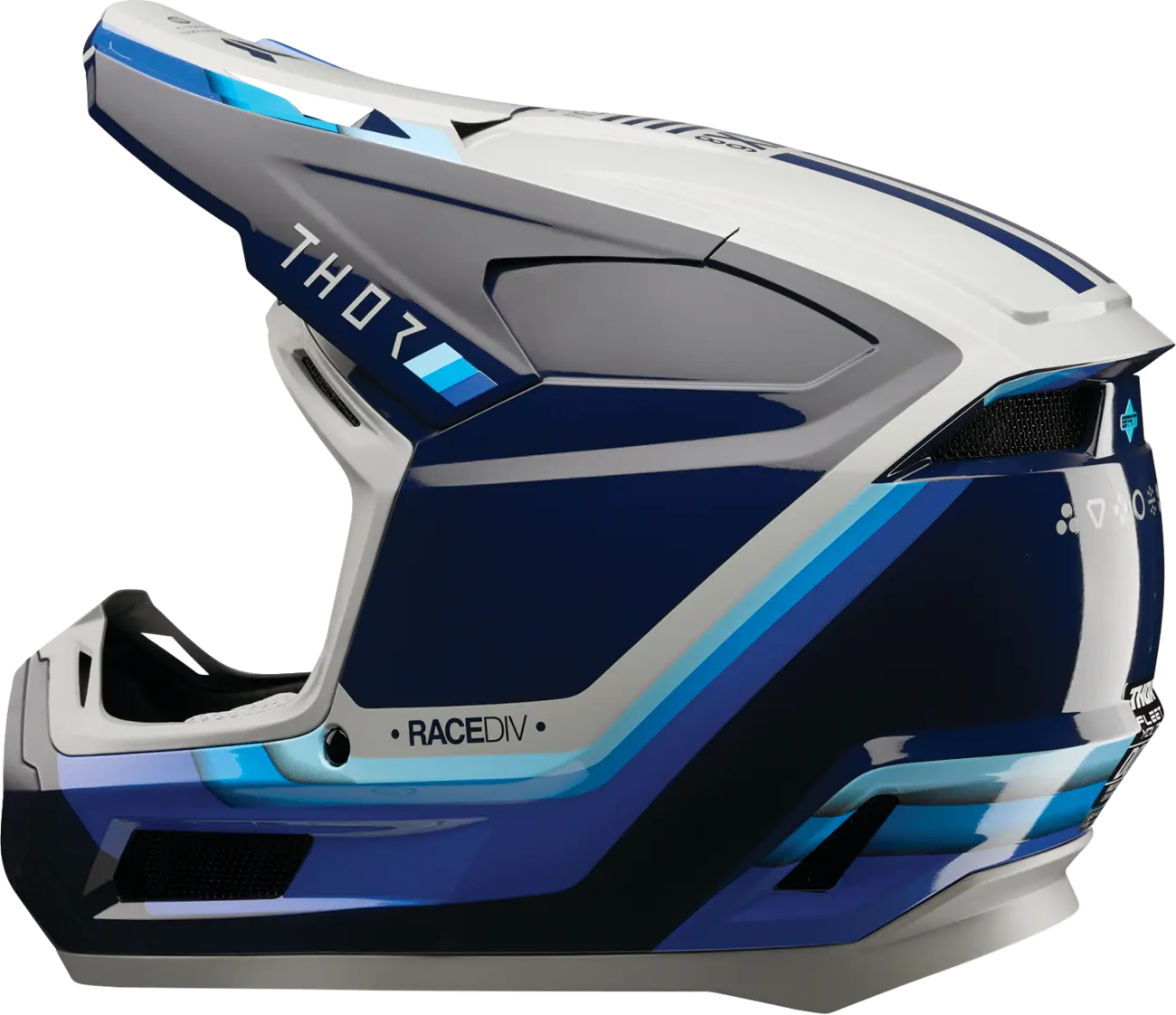 Casco THOR Fleet Infantil Defy Azul Blanco Casco THOR Fleet Infantil Defy Azul Blanco
