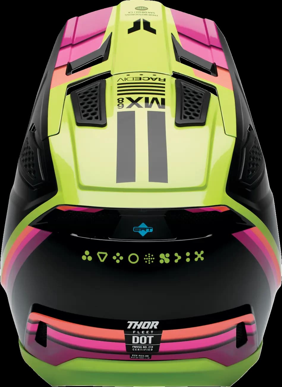Casco THOR Fleet Defy Negro Amarillo Rosa Casco THOR Fleet Defy Negro Amarillo Rosa