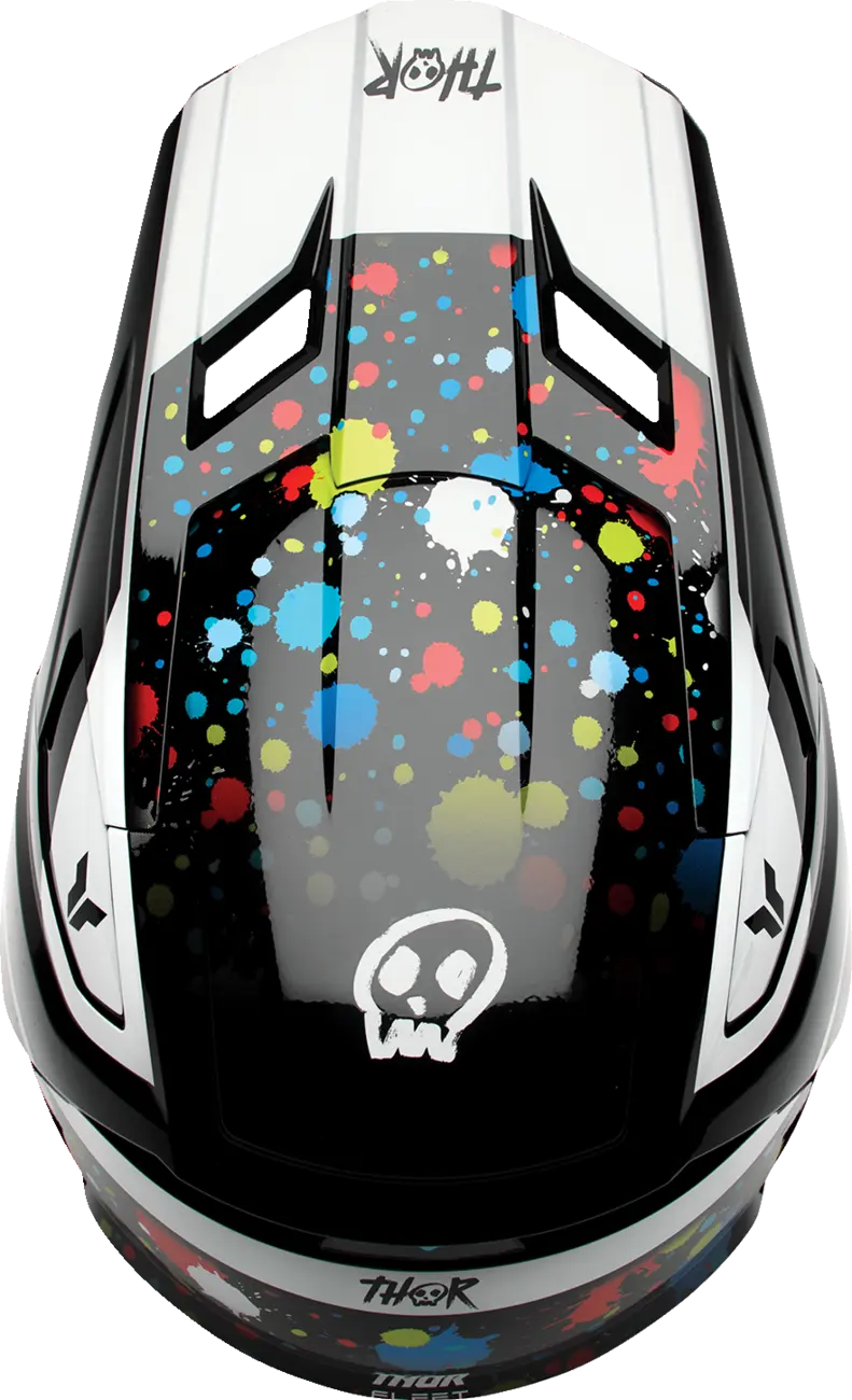Casco THOR Fleet Infantil Splat Negro Casco THOR Fleet Infantil Splat Negro