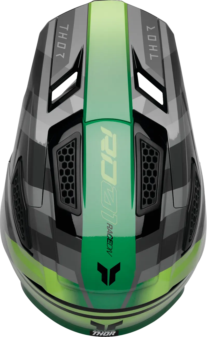 Casco THOR Fleet Camber Negro Verde Casco THOR Fleet Camber Negro Verde