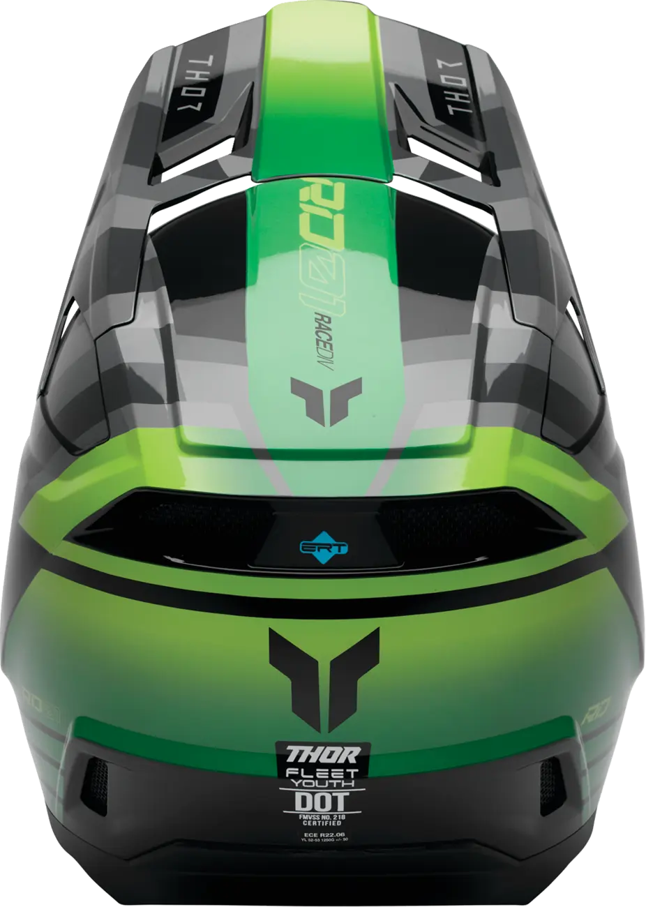 Casco THOR Fleet Infantil Camber Gris Verde Casco THOR Fleet Infantil Camber Gris Verde