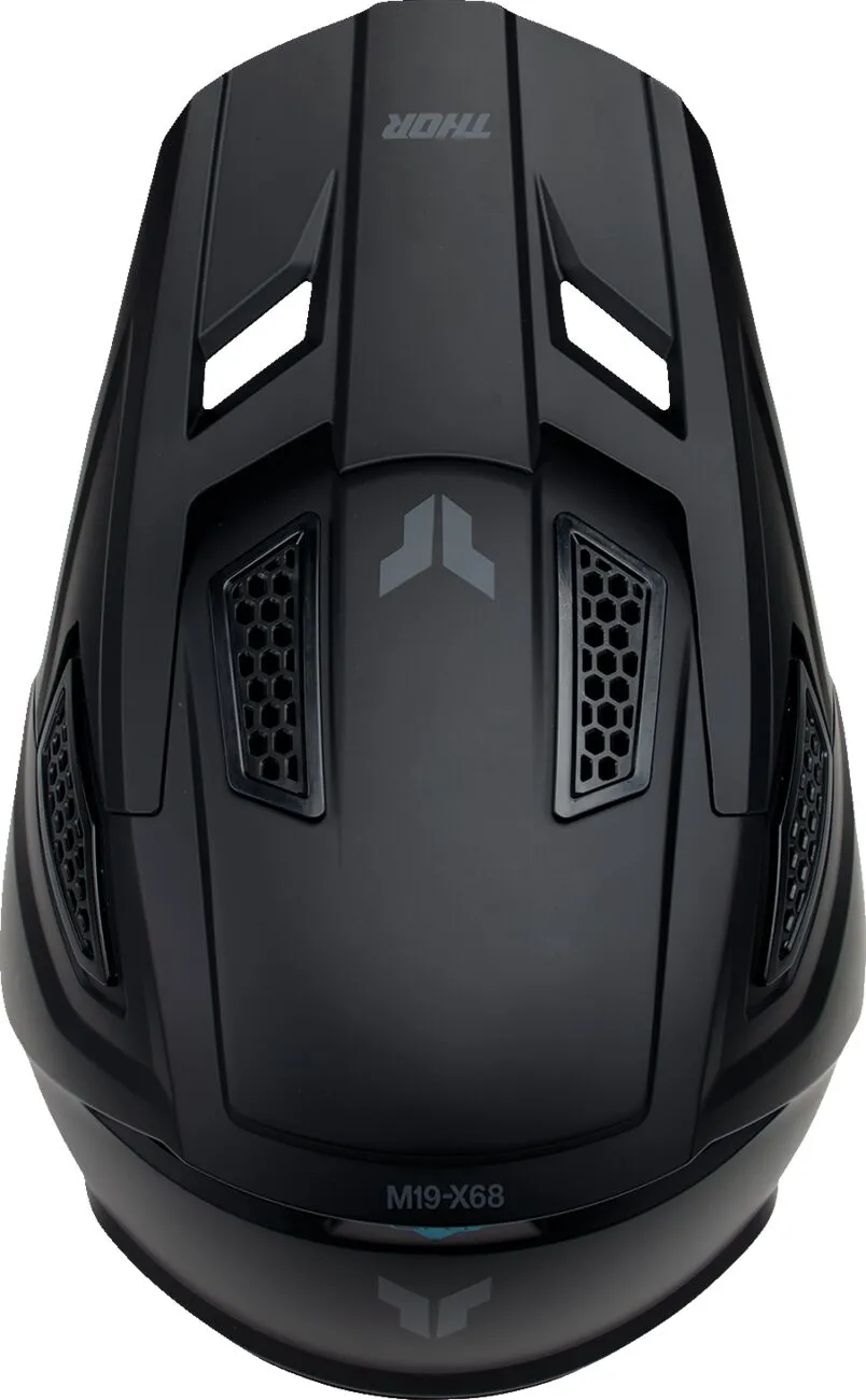 Casco THOR Fleet Blackout Negro Mate Casco THOR Fleet Blackout Negro Mate