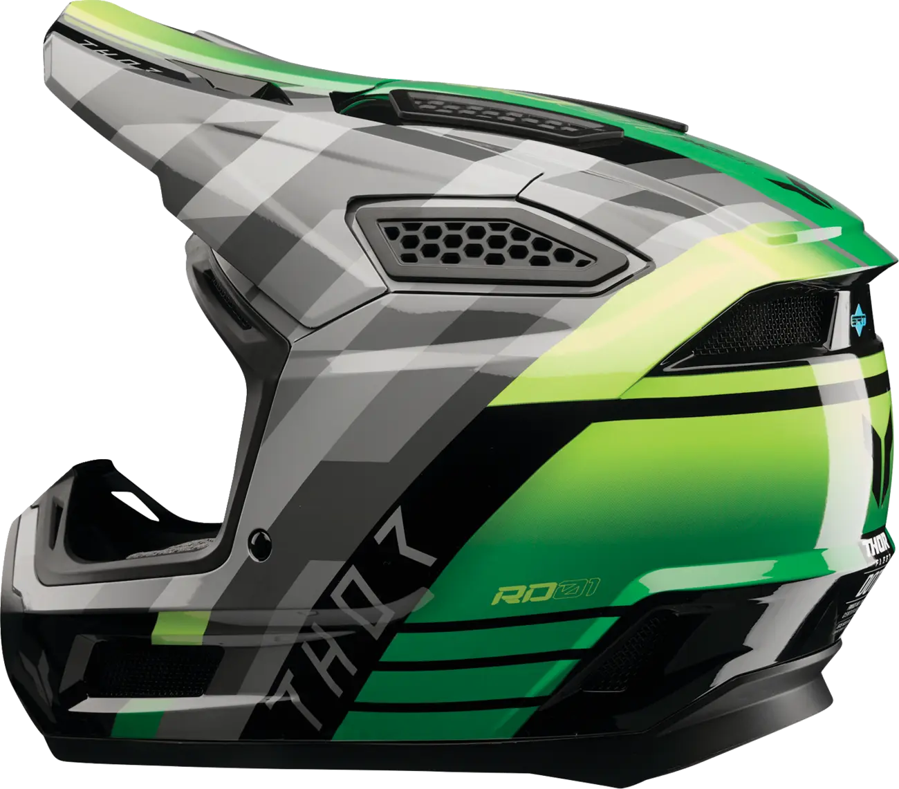 Casco THOR Fleet Camber Negro Verde Casco THOR Fleet Camber Negro Verde
