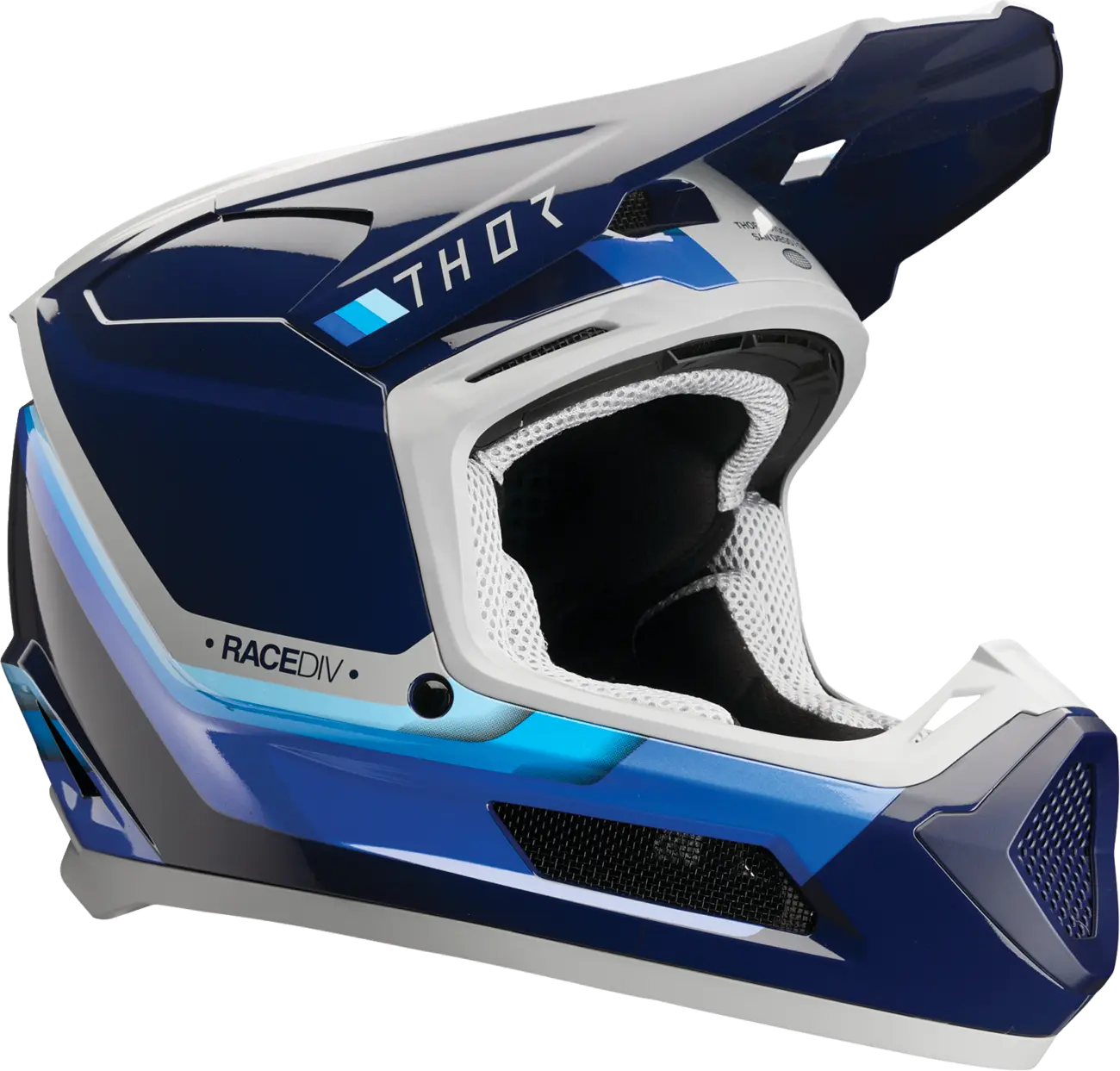 Casco THOR Fleet Infantil Defy Azul Blanco image_1