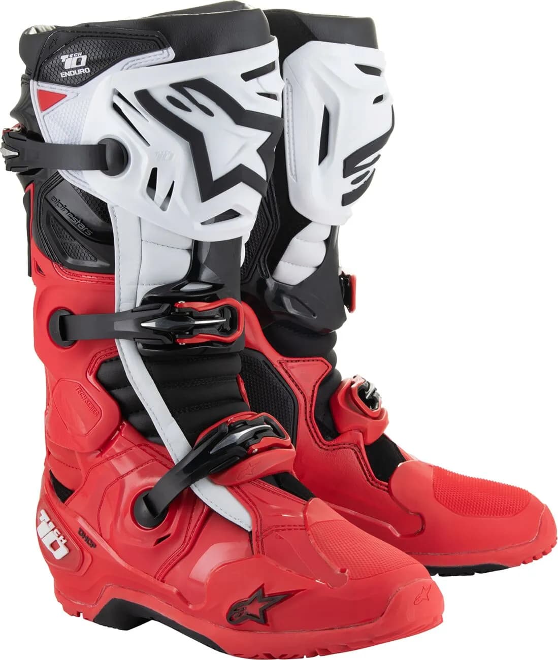 Bota Alpinestars Tech 10 Enduro Rojo Blanco Negro image_1