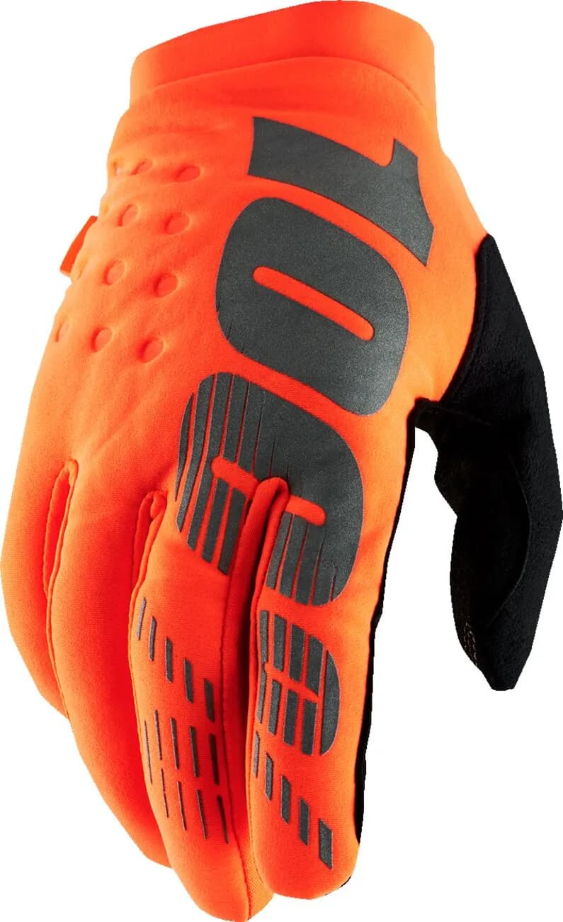 Guantes 100% Brisker Naranja image_1