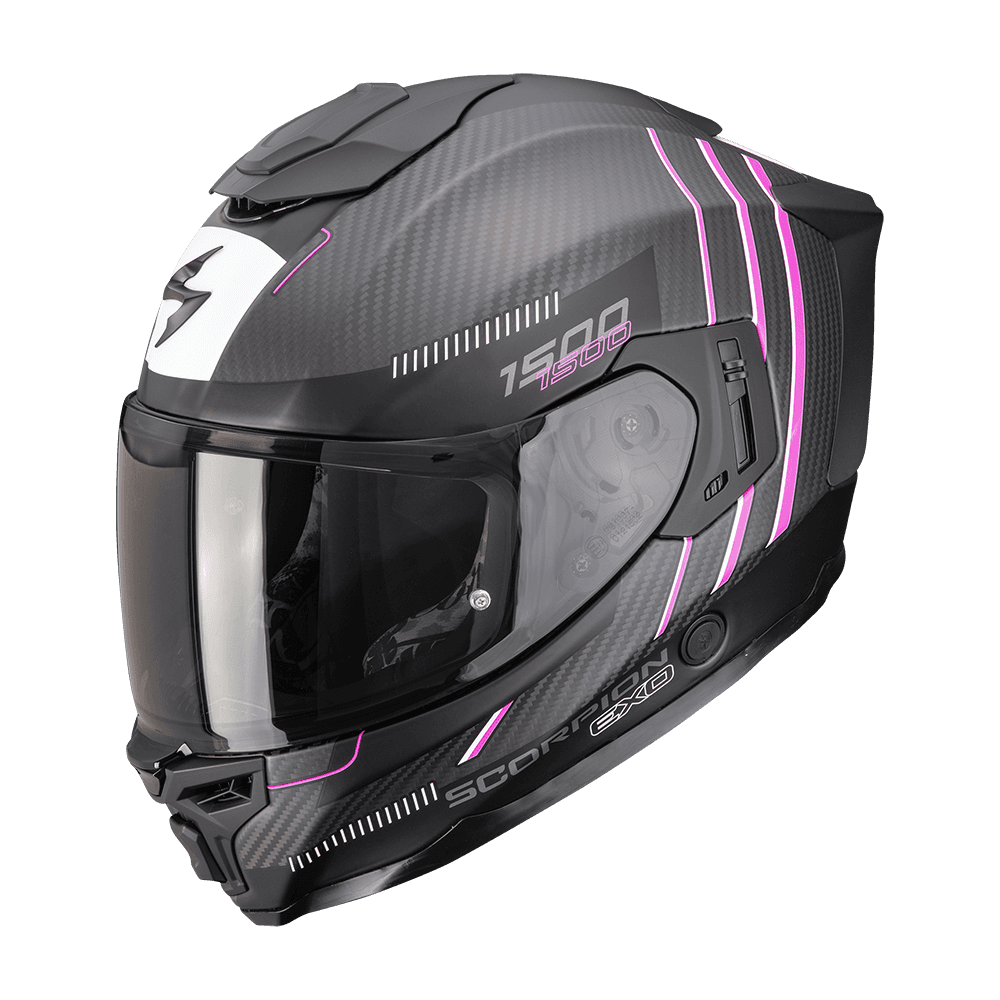 Casco Scorpion EXO-1500 Carbon Air Zity Negro Rosa image_1